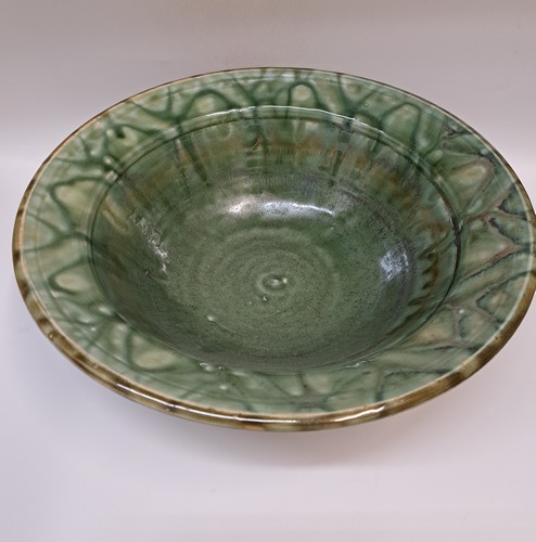 Click to view detail for #260242 Bowl Soft Greens 12x4 $32